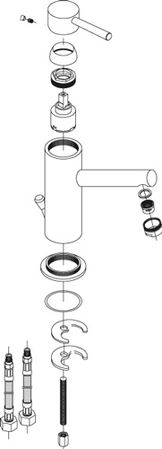 Despiece Grifo monomando para lavabo Borr&aacute;s MIL0341C