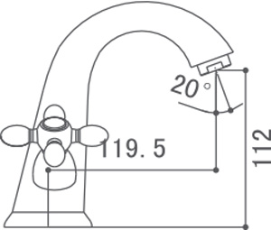 Medidas Grifo monobloc para lavabo alto Borrás SAF60011C