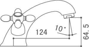 Medidas Grifo monobloc para lavabo Borrás SAF6001C Medidas Grifo monobloc para lavabo Borrás SAF6001C