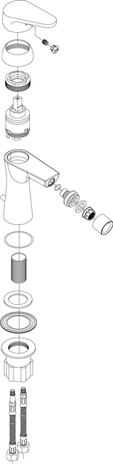 Despiece Grifo monomando para bidé Borrás SFC0552C