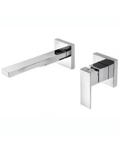 Grifo Monomando mural CUADRO‑TRES 185 mm. Tres - Ref.00620012