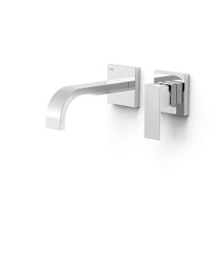 Pieza vista para cuerpo empotrado de lavabo Tres Cuadro Cromo