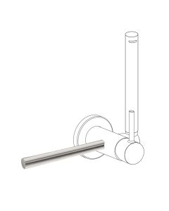Accesorio porta toallas para grifo con ducha para inodoro Tres Study Acero