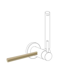 Accesorio porta toallas para grifo con ducha para inodoro Tres Study Cava dorado