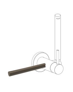 Accesorio porta toallas para grifo con ducha para inodoro Tres Study Negro Bronce