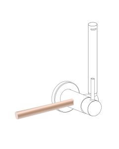 Accesorio porta toallas para grifo con ducha para inodoro Tres Study Oro Rosa Mate 24K