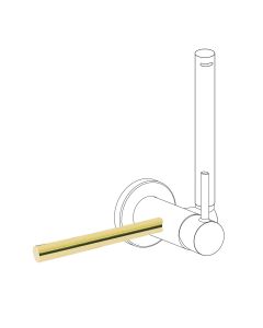 Accesorio porta toallas para grifo con ducha para inodoro Tres Study Oro 24K