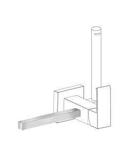 Accesorio porta toallas para grifo con ducha para inodoro Tres Cuadro Cromo