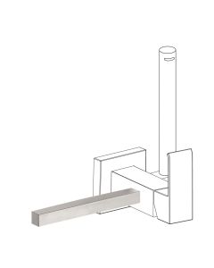 Accesorio porta toallas para grifo con ducha para inodoro Tres Cuadro Acero