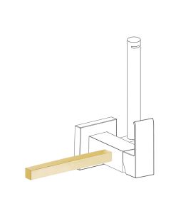Accesorio porta toallas para grifo con ducha para inodoro Tres Cuadro Oro Mate 24K