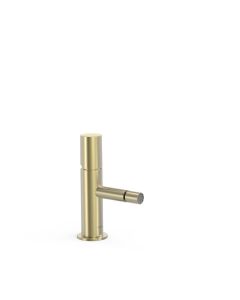 Grifo monomando para bidé Tres Study Cava dorado