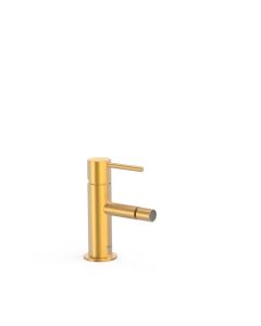 Grifo monomando para bidé Tres Study Oro Mate 24K