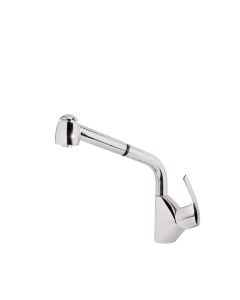 Grifo monomando con caño extraíble con 2 funciones para cocina Tres Cromo