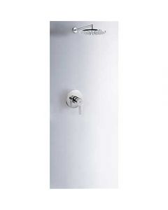 Kit de ducha monomando empotrado con cierre y regulación de caudal.
 Tres - Ref.08537701