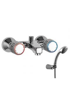 Grupo baño‑ducha Ducha antical. Flexo doble engatillado Tres - Ref.123170