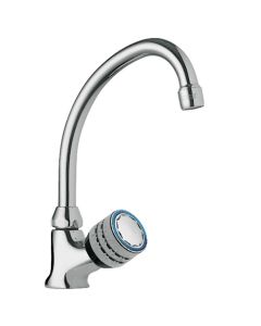 Grifo de 1 agua con volante lateral para office o lavadero Tres Cromo
