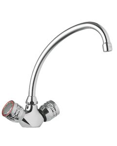 Grifo bimando para cocina Tres Cromo