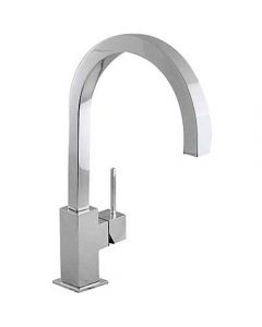 Grifo Monomando fregadero vertical CUADRO‑TRES caño de 22x22 mm. Tres - Ref.130497