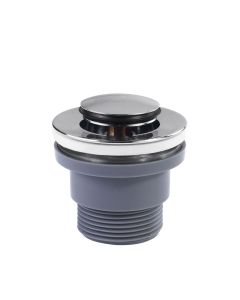 Válvula de desagüe Click‑clack para lavabo sin rebosadero Tres Cromo