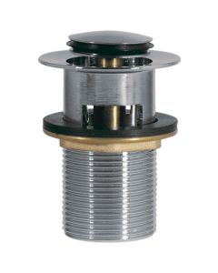 Válvula de desagüe Click‑clack para lavabo con rebosadero Tres Cromo