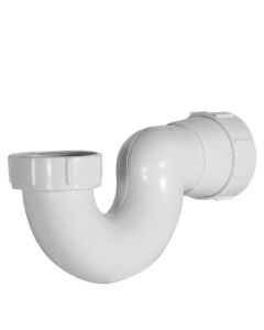 Sifón de PVC para bañera Tres Blanco Mate