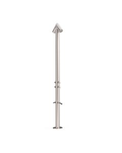 Doble ducha para exterior de acero inoxidable 316 Tres Acero inoxidable
