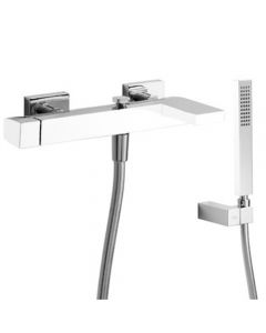 Grifo Monomando bañera-ducha con cascada.  Tres - Ref.20217001BL