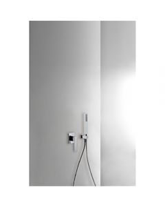 Kit de ducha monomando empotrado con cierre y regulación de caudal.
 Tres - Ref.20217703