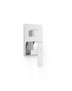 Pieza vista para caja empotrada de 2 vías Rapid‑box Tres Slim Cromo