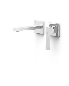 Pieza vista para cuerpo empotrado de lavabo Tres Slim Cromo