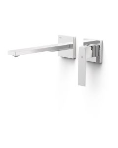 Pieza vista para cuerpo empotrado de lavabo Tres Slim Cromo