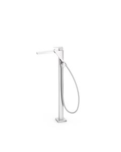 Grifo monomando a suelo para bañera y ducha Tres Slim Cromo