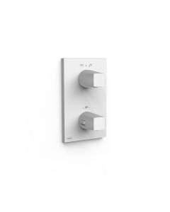 Pieza vista para caja empotrada de 2 vías Therm‑box Tres Therm-box Blanco Mate