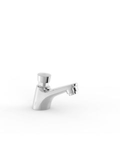 Grifo temporizado de 1 agua para lavabo Tres Cromo