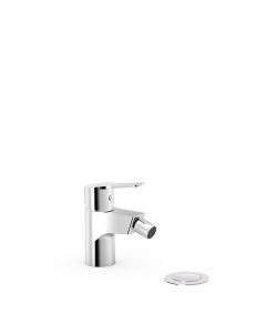 Grifo monomando para bidé con válvula desagüe Click‑clack Tres Base Cromo