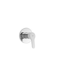 Grifo monomando empotrado de 1 vía para ducha Tres Base Cromo