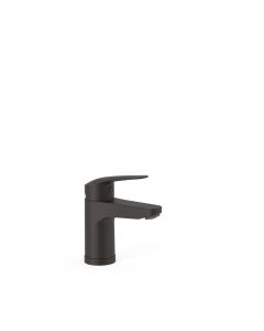 Grifo monomando para lavabo Tres Base Plus Negro Mate