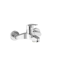 Grifo monomando mural para bañera y ducha Tres Base Plus Cromo