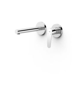 Pieza vista para cuerpo empotrado de lavabo Tres Flat Cromo