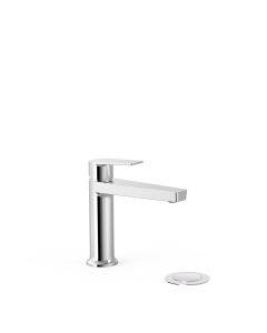 Grifo monomando para lavabo con desagüe automático Tres Project Cromo