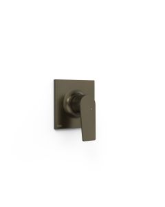 Pieza vista para caja empotrada de 1 vía Rapid‑box Tres Project Negro Bronce