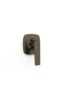 Pieza vista para caja empotrada de 1 vía Rapid‑box Tres Loft Negro Bronce