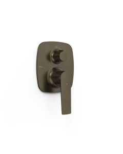 Pieza vista para caja empotrada de 2 vías Rapid‑box Tres Loft Negro Bronce