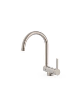 Grifo monomando con caño abatible para cocina Tres Acero
