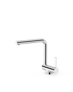 Grifo monomando con caño abatible para cocina Tres Cromo