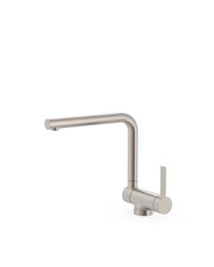 Grifo monomando con caño abatible para cocina Tres Acero