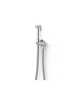 Grifo monomando empotrado con ducha para inodoro Tres Cromo