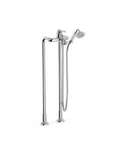 Grifo monomando a suelo para bañera y ducha Tres Clasic Cromo