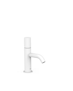 Grifo monomando para lavabo Tres Study Blanco Mate