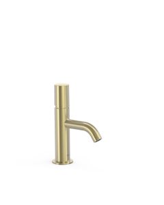 Grifo monomando para lavabo Tres Study Cava dorado
